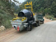 三民重科混凝土泵車給力抱坡嶺蓄水池建設(shè)